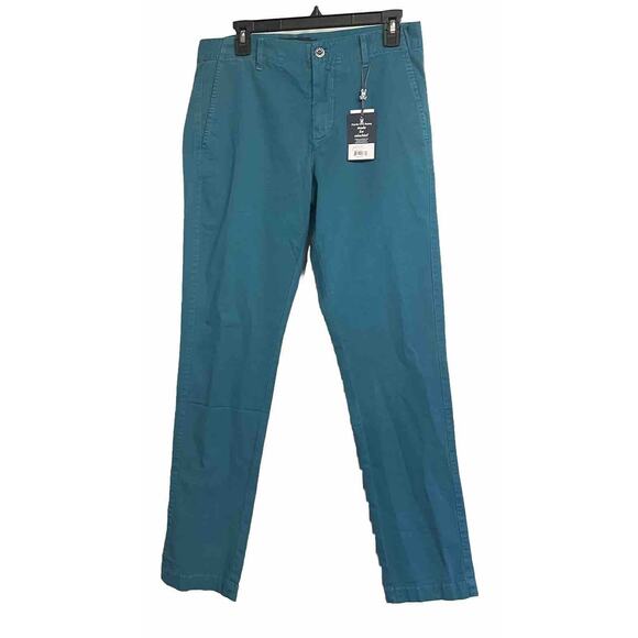 Psycho Bunny Wills Pants Chino Cosmic Teal Mens Size 31 New‎ - Picture 1 of 9
